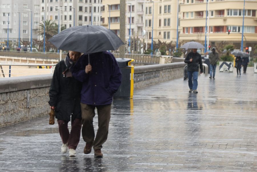 Euskadi en alerta por lluvia, viento y olas