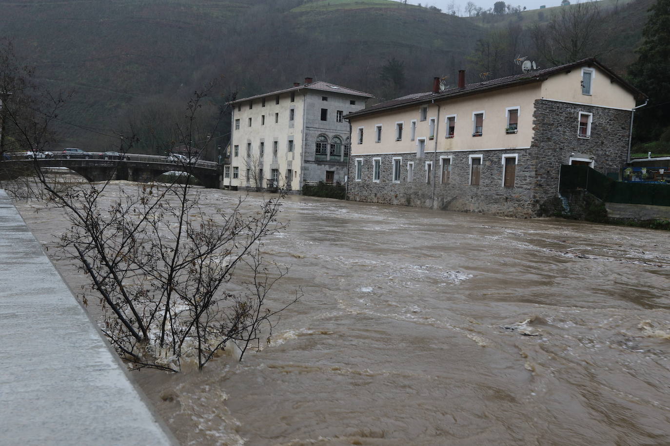 Gipuzkoa, en alerta por las fuertes lluvias