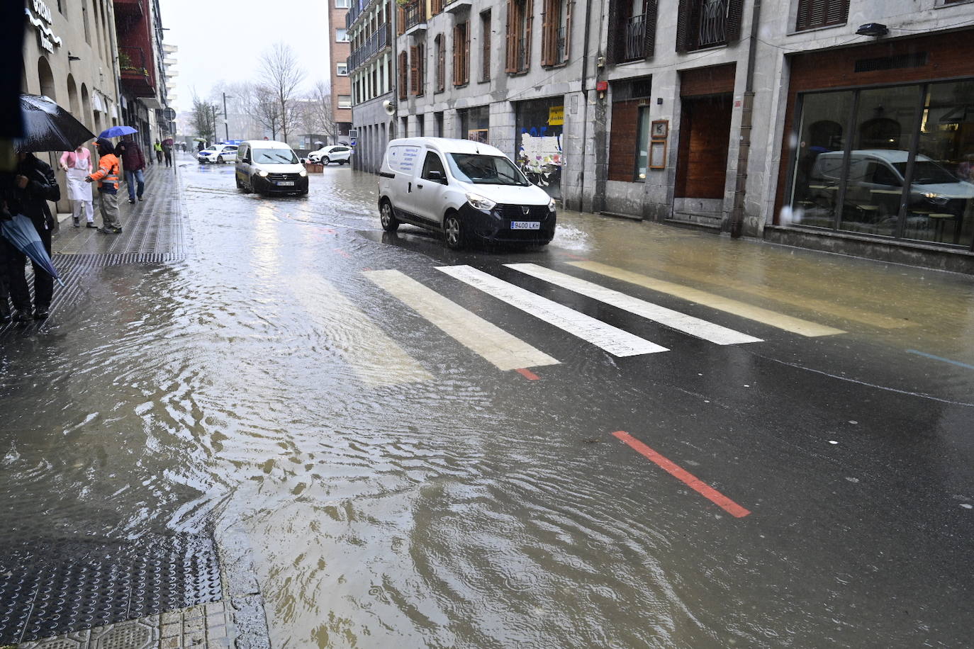 Gipuzkoa, en alerta por las fuertes lluvias