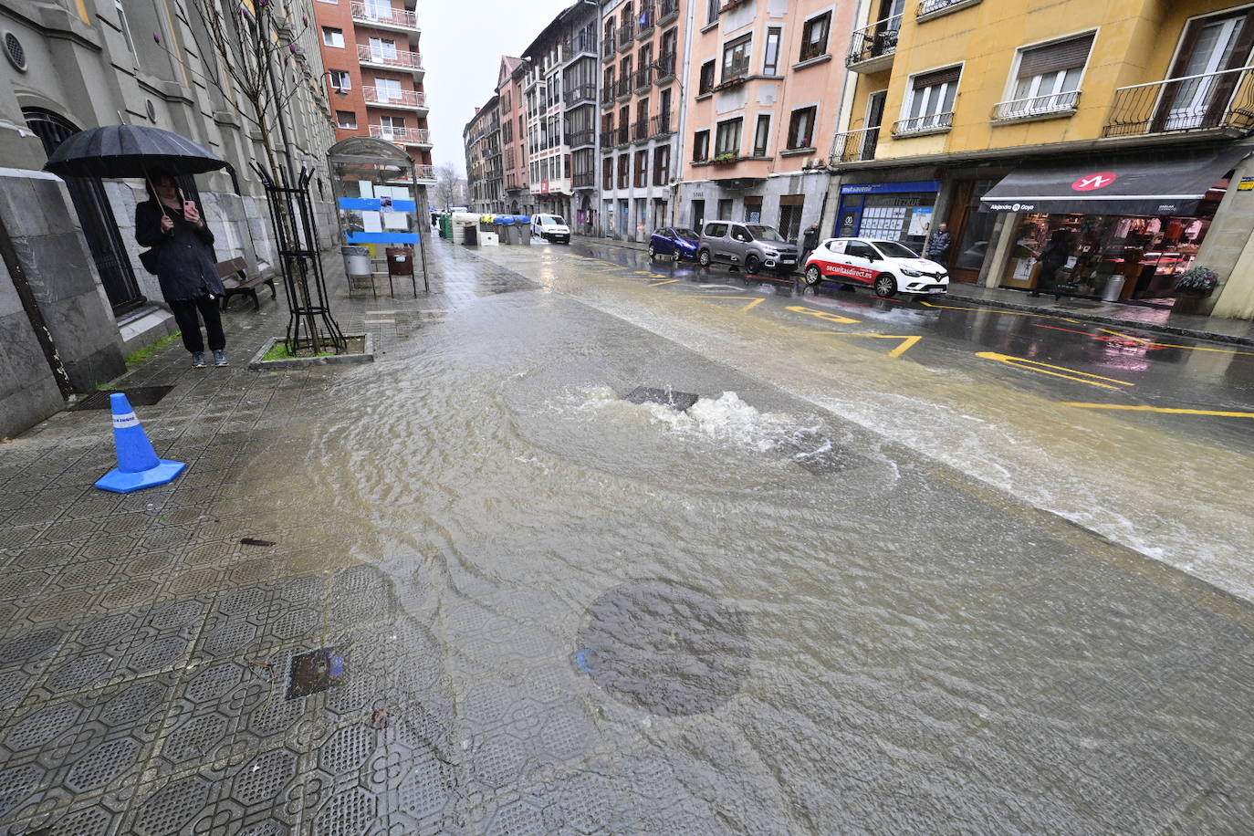 Gipuzkoa, en alerta por las fuertes lluvias