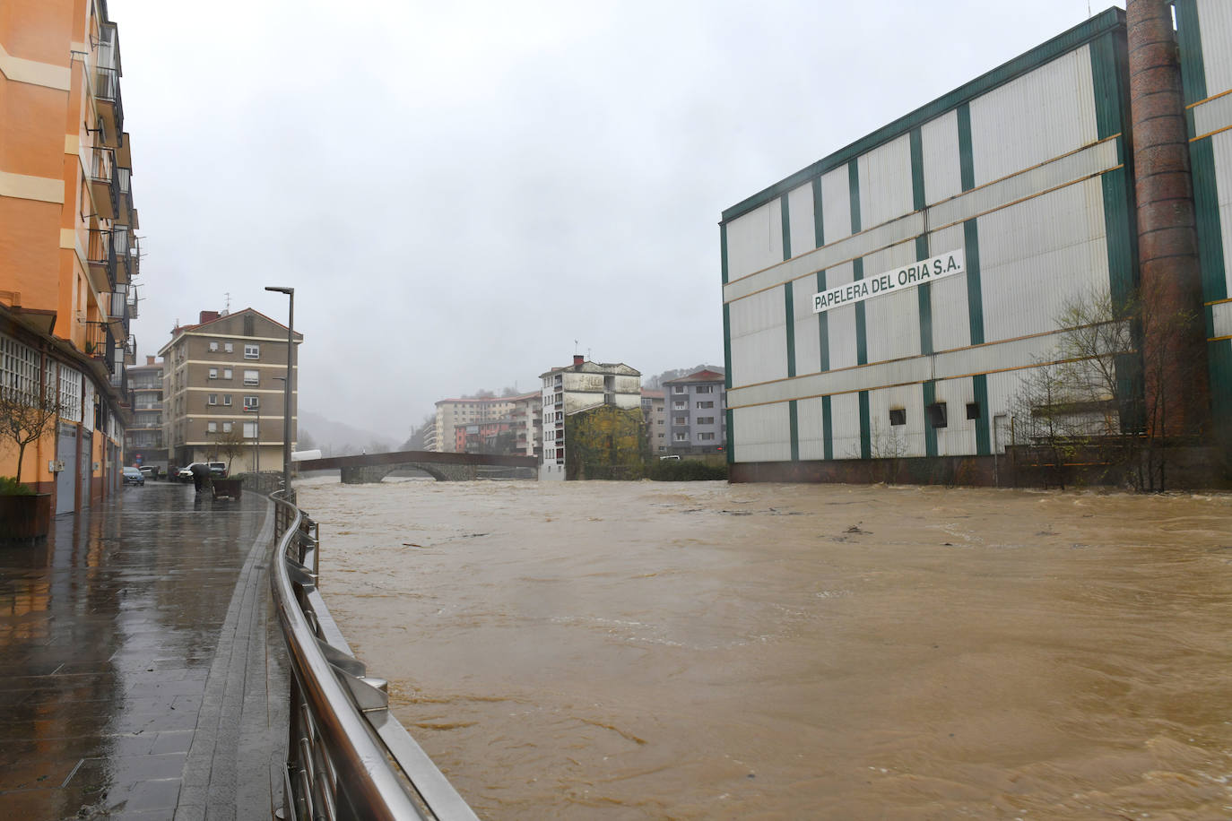 Gipuzkoa, en alerta por las fuertes lluvias