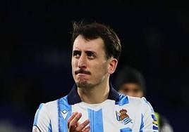 La publicación de Mikel Oyarzabal en redes sociales.