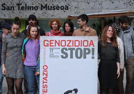 Artistas y creadores se han sumado a la convocatoria que bajo el lema 'STOP Genocidio' recorrerá las calles de Donostia el domingo 17 de marzo.
