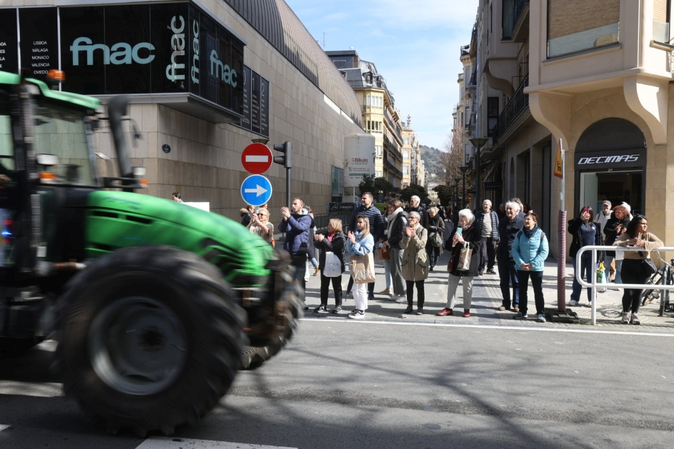 Nueva jornada de protesta de los baserritarras guipuzcoanos