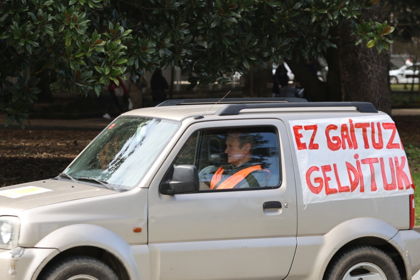 Nueva jornada de protesta de los baserritarras guipuzcoanos