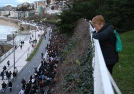 Las imágenes de la manifestación en Donostia por el Día internacional de la mujer