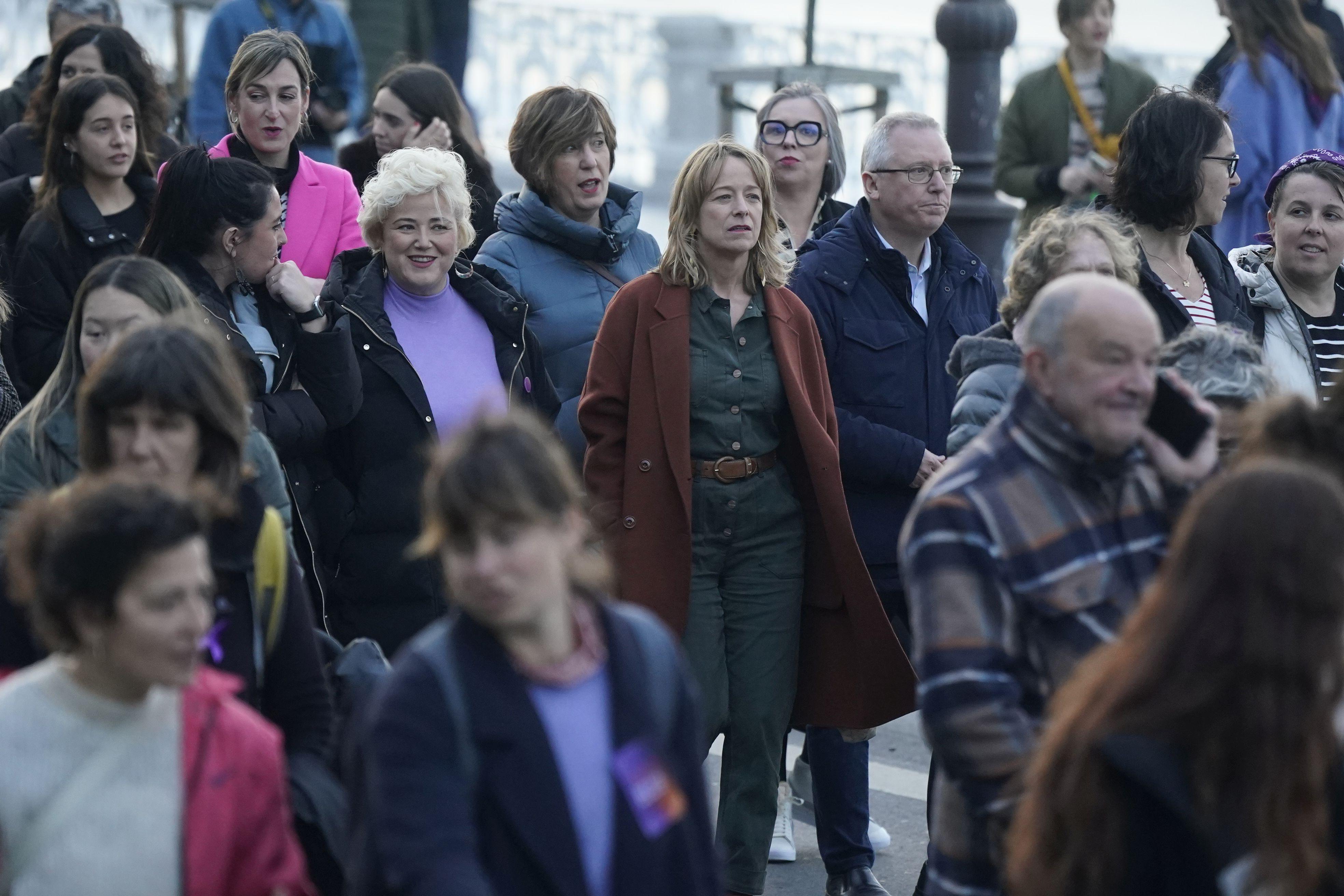 Las imágenes de la manifestación en Donostia por el Día internacional de la mujer