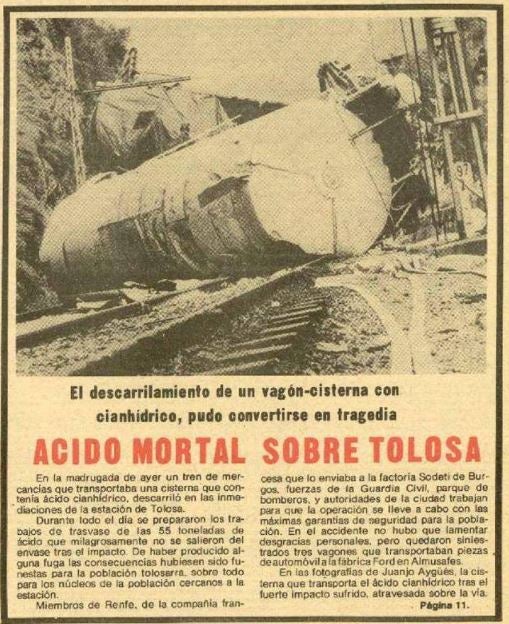 Imagen - Información destacada en la primera página de EL DIARIO VASCO, edición del 29 de marzo de 1978.