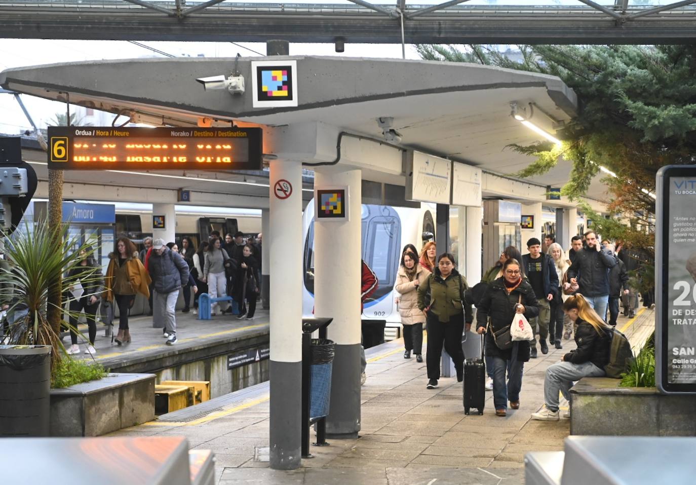 No ha habido grandes aglomeraciones en el transporte público a pesar de la huelga
