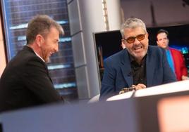 Pablo Motos y Florentino Fernández, ayer en el Hormiguero.