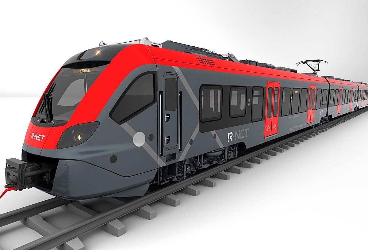 Recreación de los trenes que CAF ha vendido a Qbuzz.