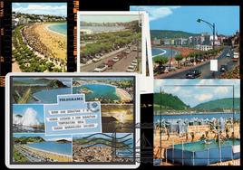 Varias de las postales y un telegrama de Donostia difundidos por Mariona Tella