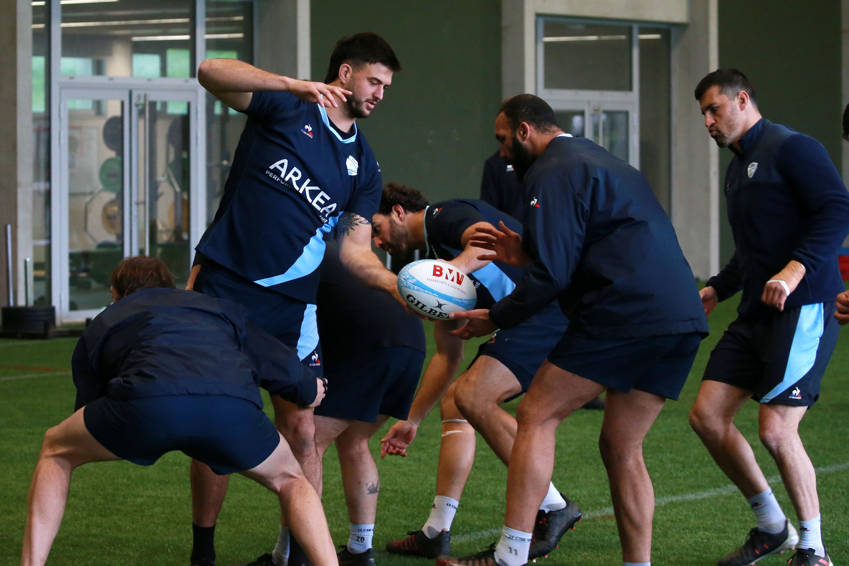 Entrenamiento del Aviron Bayonnais.