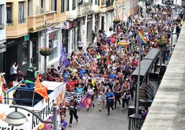 Paso diurno de Korrika por Alto Deba y Bajo Deba
