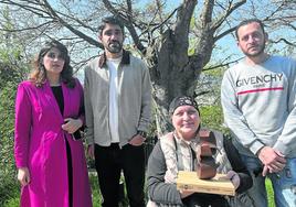 Husna, Zabiullah, Liudmyla y Muhsen pusieron rostro a la labor de la ONG en la entrega del premio.