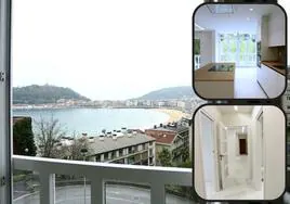 La transformación de un piso antiguo en dos viviendas de lujo con vistas a la bahía donostiarra