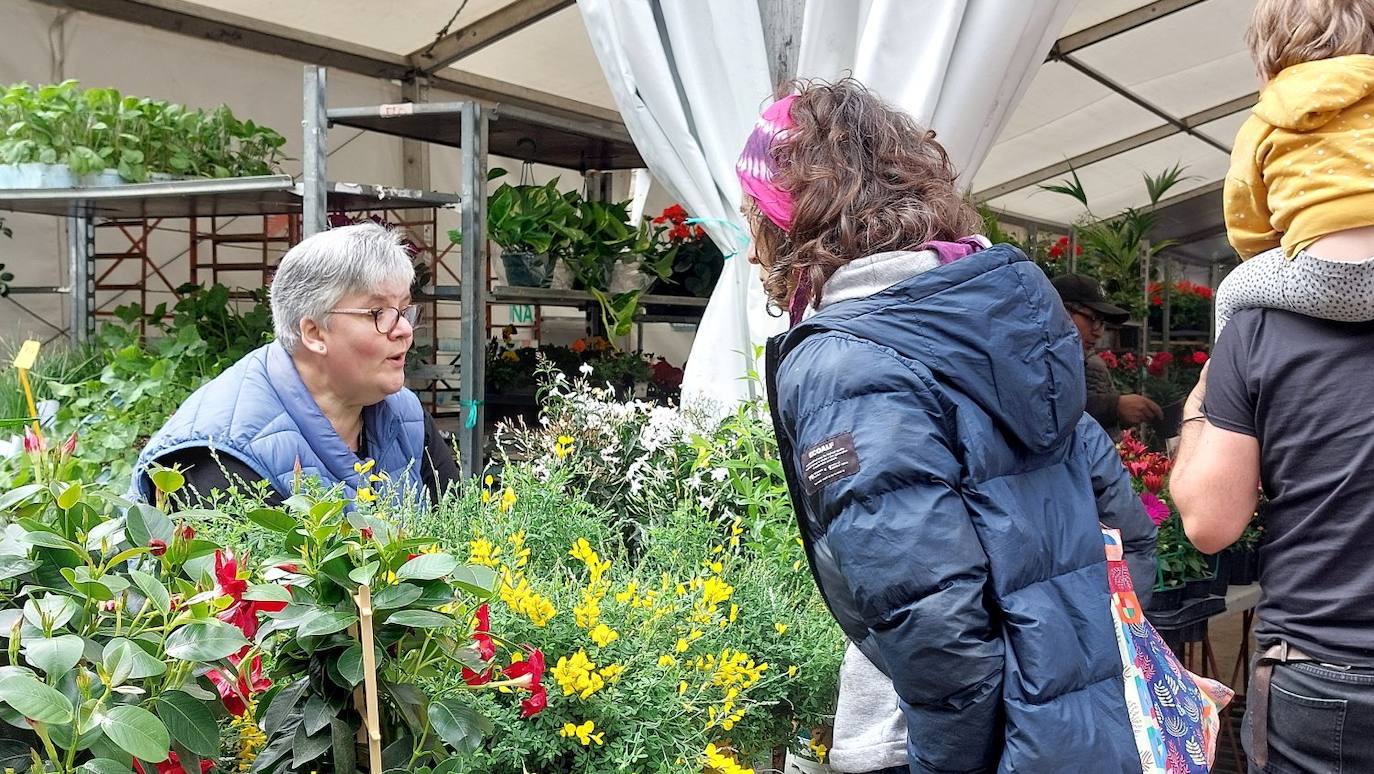 Gran ambiente en la feria de flores y plantas de Segura