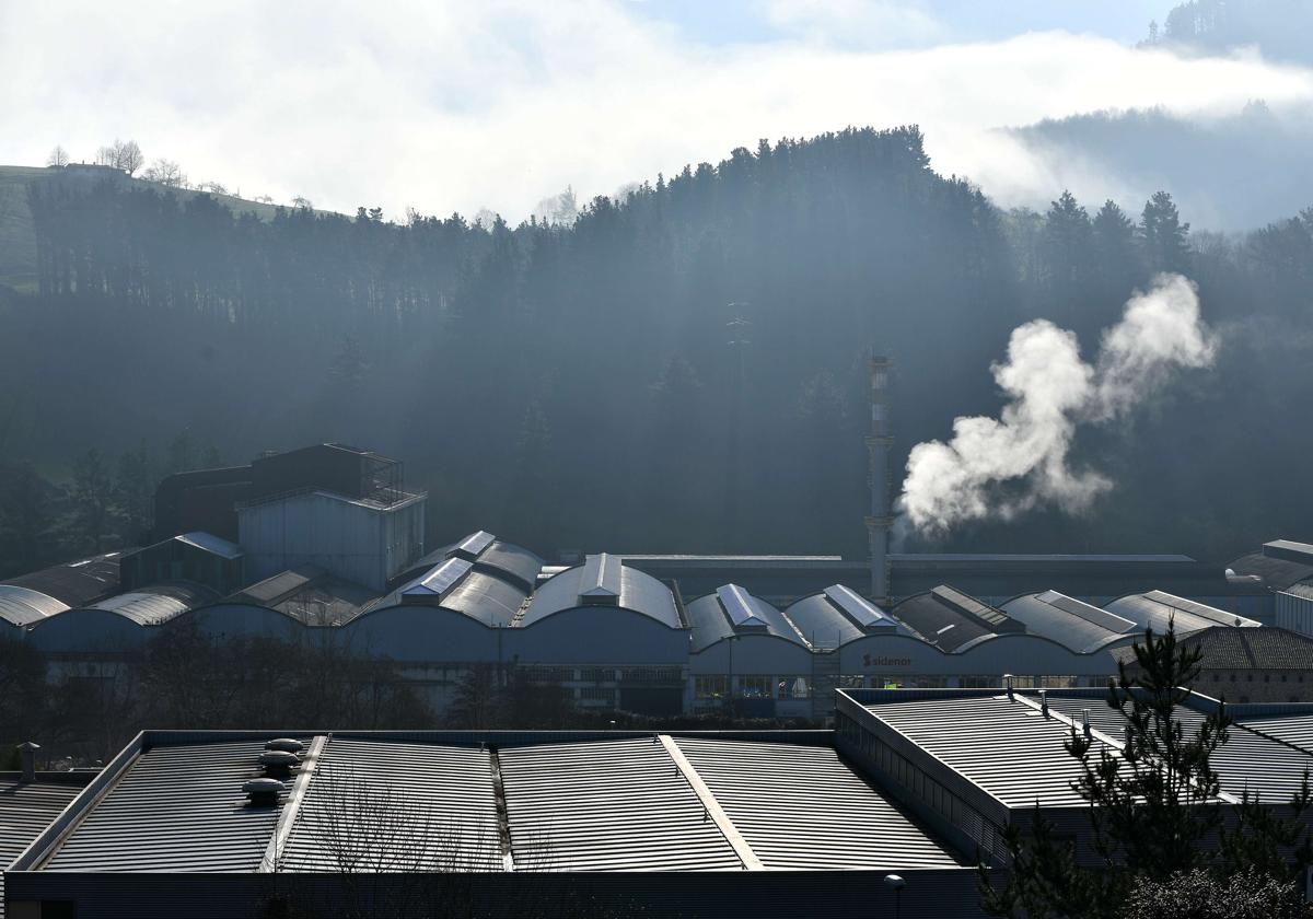 Imagen de una zona industrial de Gipuzkoa
