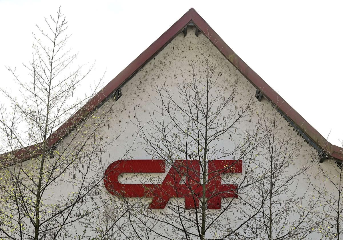 Imagen de una nave de la factoría de CAF en Beasain