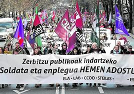 La conflictividad cae en Euskadi pero aún concentra el 40% de las huelgas
