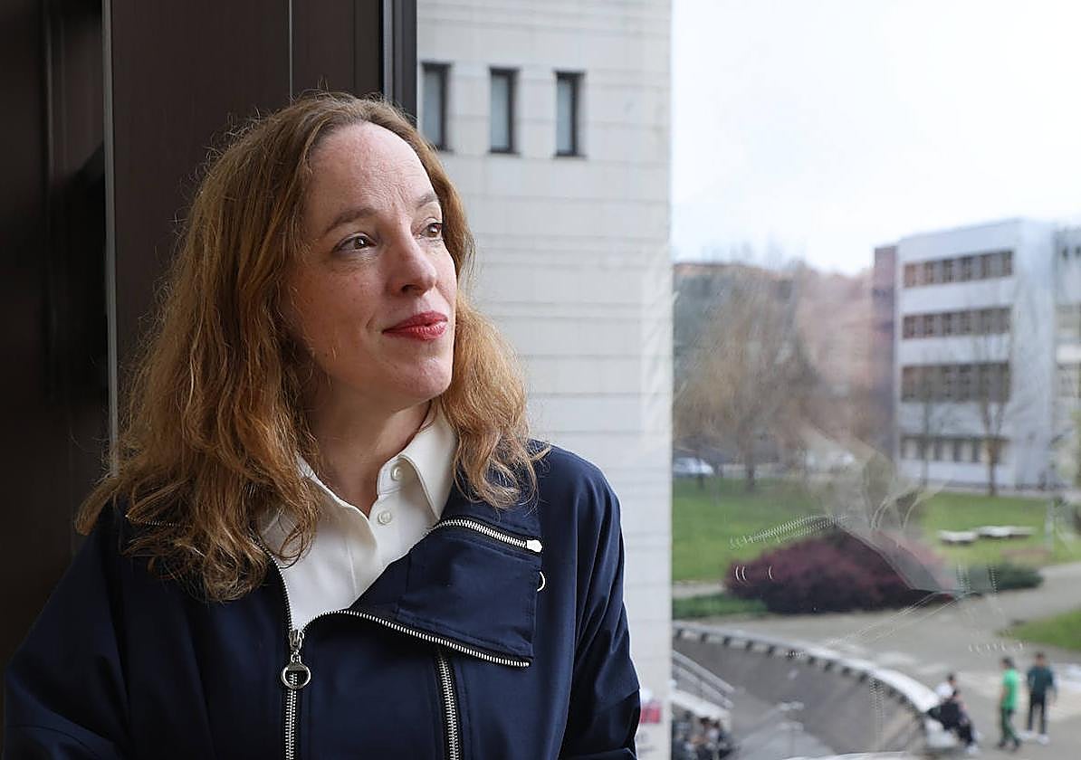 Belén Altuna, en la Facultad de Educación, Filosofía y Antropología de la UPV/EHU.