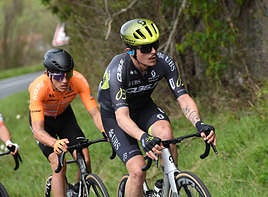 Xabier Mikel y Enekoitz Azparren, durante la escapada.