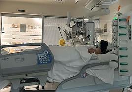 Imagen de Jay Vine en la UCI que ha compartido su esposa en las redes sociales.