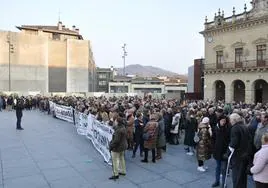 Una de las convocatorias de movilización de Osasun Bidasoa del año pasado.