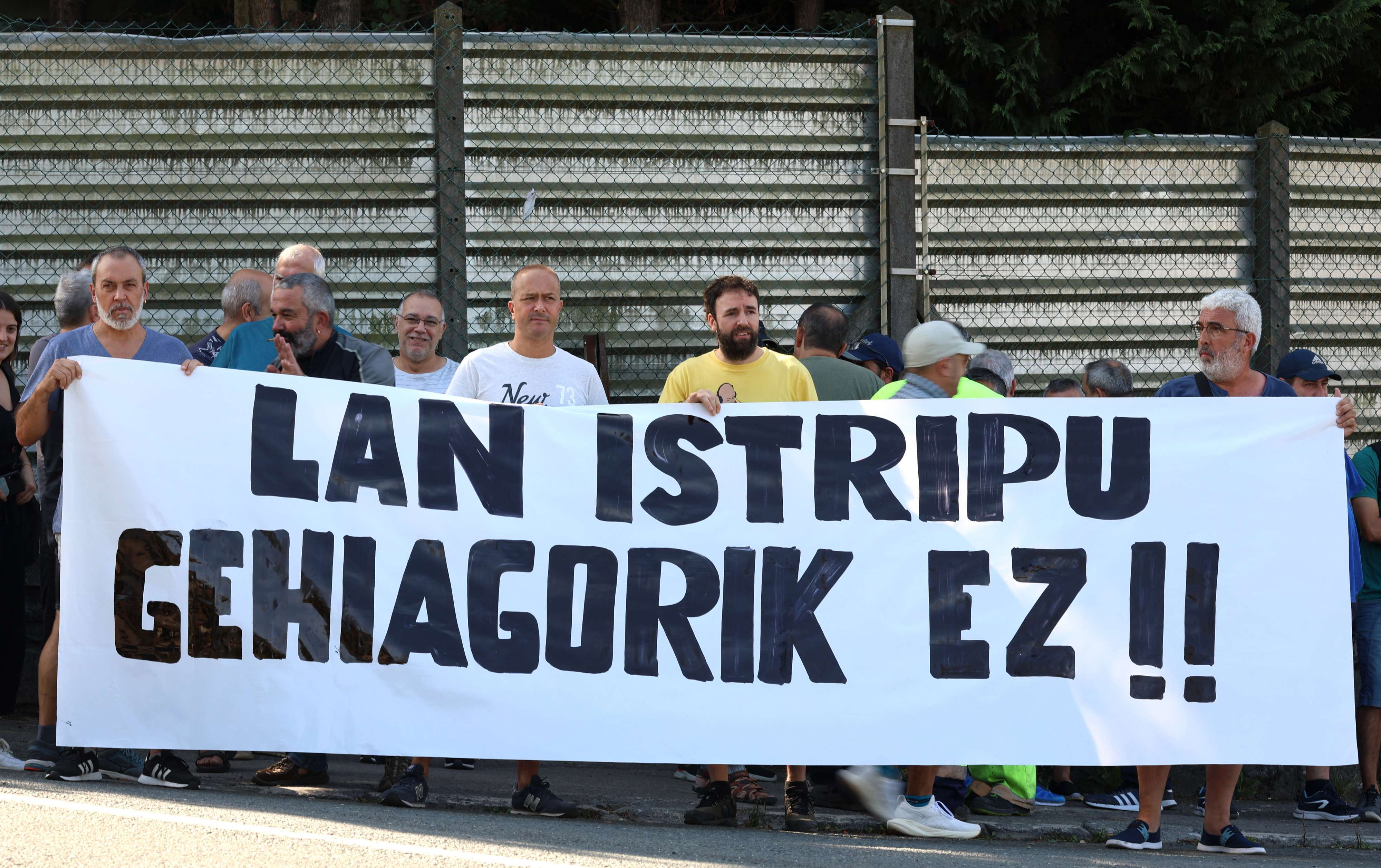 Protesta contra los accidentes laborales.