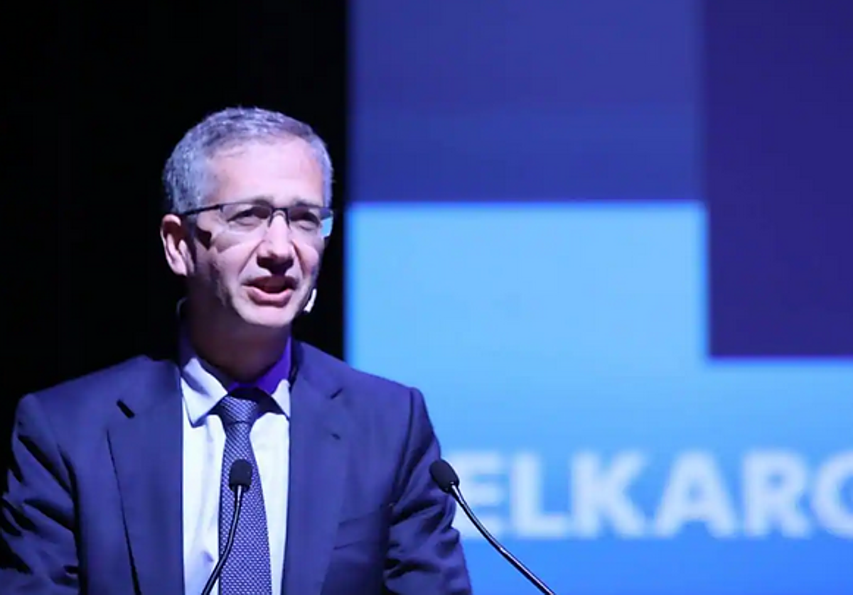 Pablo Hernández de Cos, gobernador del Banco de España, en el transcurso de su intervención este viernes en el Foro Finanza de Elkargi.