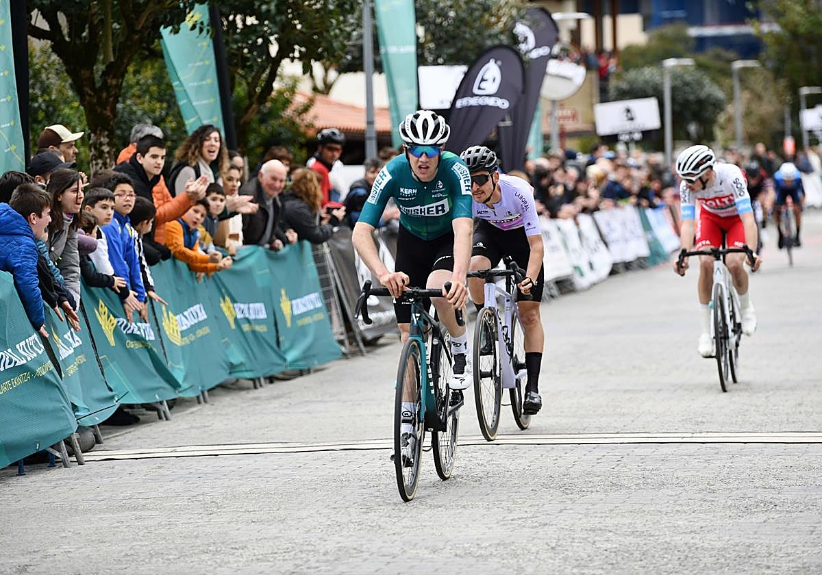Haimar Etxeberria, en la clásica Aiztondo celebrada en marzo.