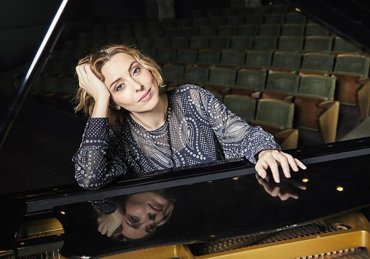 Judith Jáuregui grabó 'Homeland' en el Auditorio Miguel Delibes de Valladolid, en enero del año pasado.