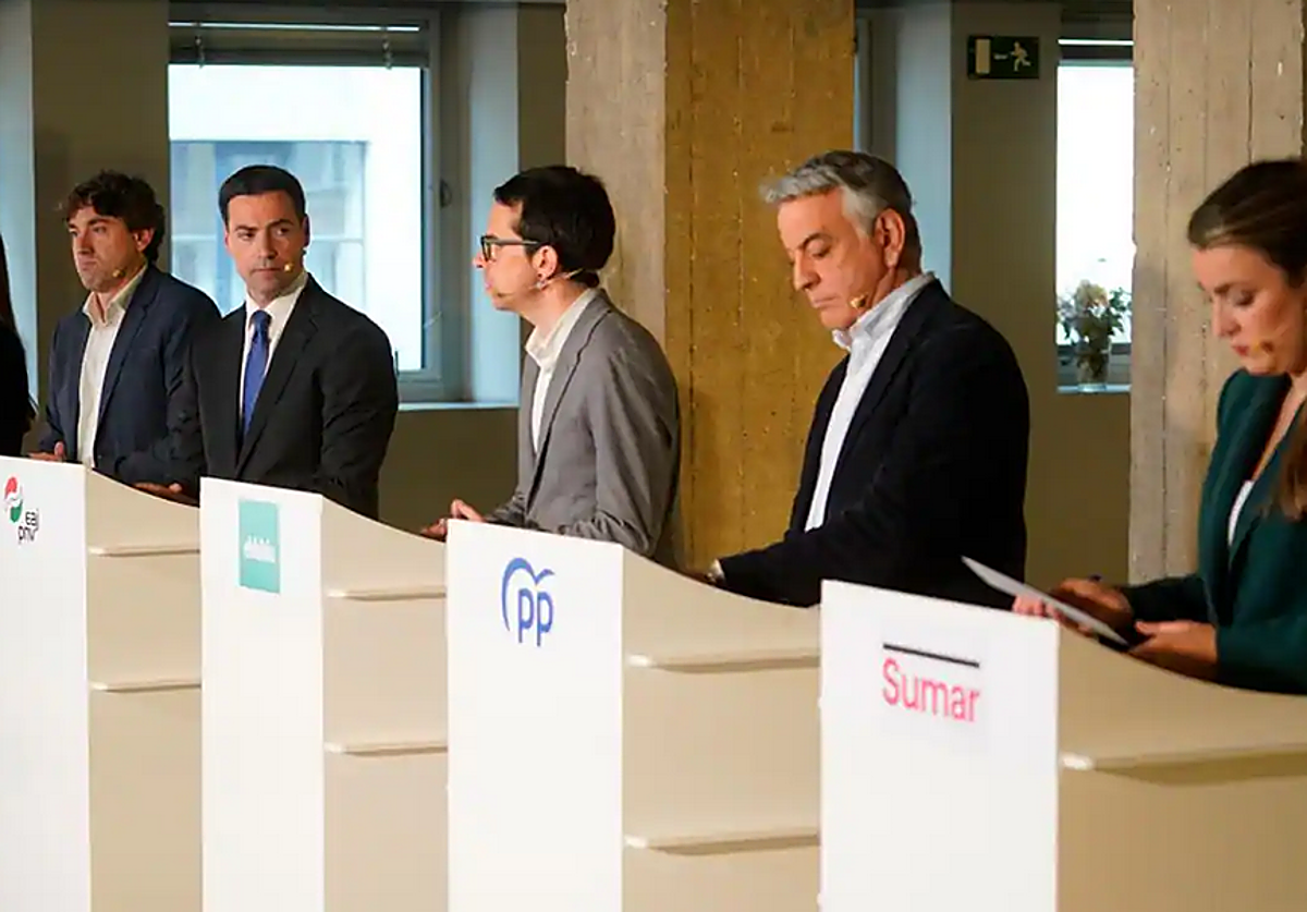 Debate de candidatos celebrado en El Correo este viernes.