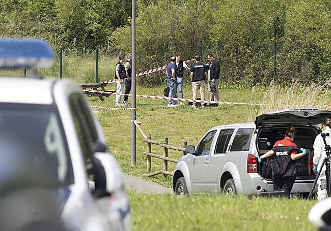 Lugar donde se halló el cuerpo en Irun.