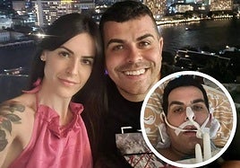 Usoa y Álex, en su viaje a Tailandia antes de que él empezara a encontrarse mal.