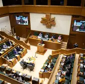 Una de las últimas sesiones de control de esta legislatura en el Parlamento Vasco.