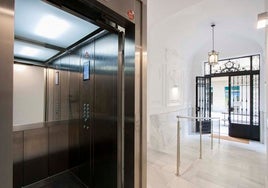 Una instalación de Beltrán Ascensores en una comunidad de vecinos.