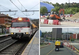 Revise sus rutinas para este lunes: nuevos horarios en Cercanías de Renfe y cambios de tráfico en la rotonda de Anoeta