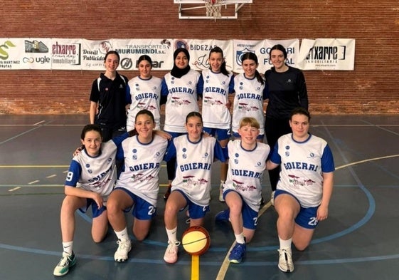 Plantilla del equipo de baloncesto infantil femenino Goierri Goierri Bus.