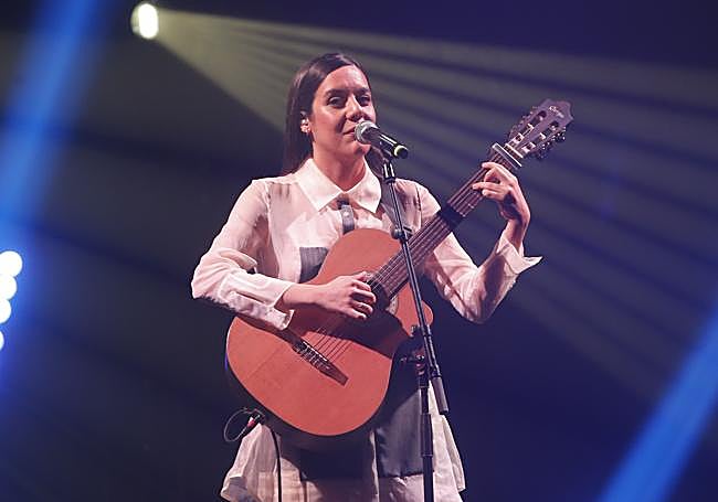 Valeria Castro durante los Premios de la Música Independiente