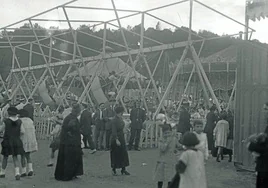 Las ferias al viejo estilo, en una imagen de 1916.
