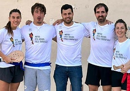 Nerea eta Andoniren lagunak joan den urteko saioan.