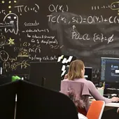 Trabajadores de una 'start-up' guipuzcoana de software cuántico.