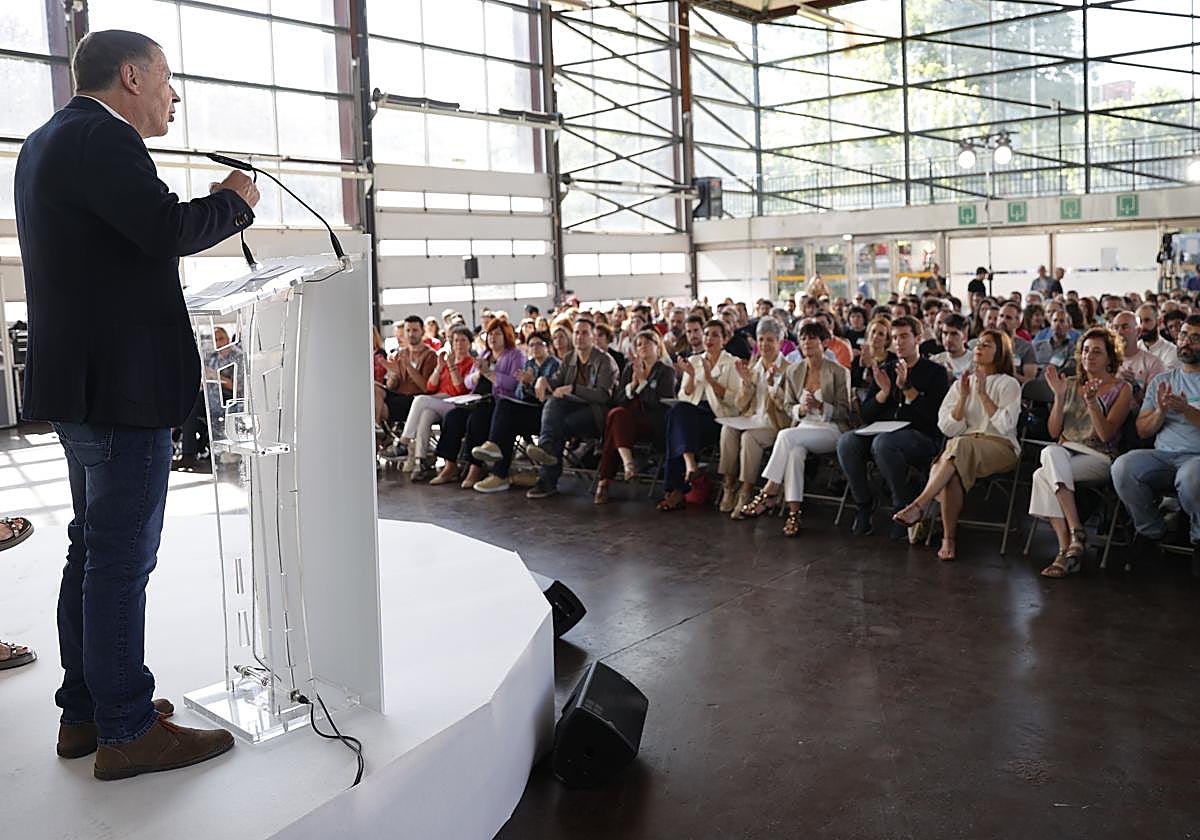 Arnaldo Otegi, este sábado en Durango.