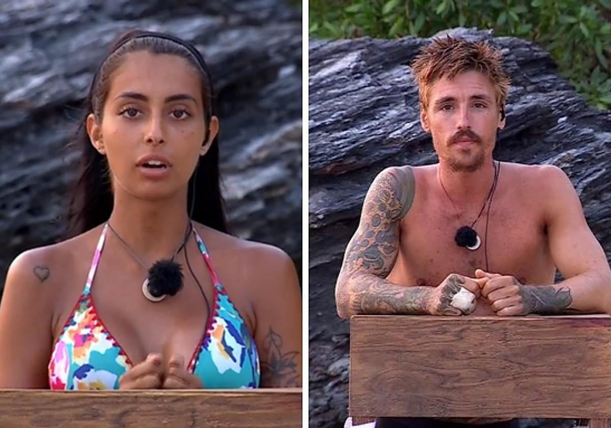 Marieta y Gorka Ibarguren, en el confesioanrio de Poseidón.