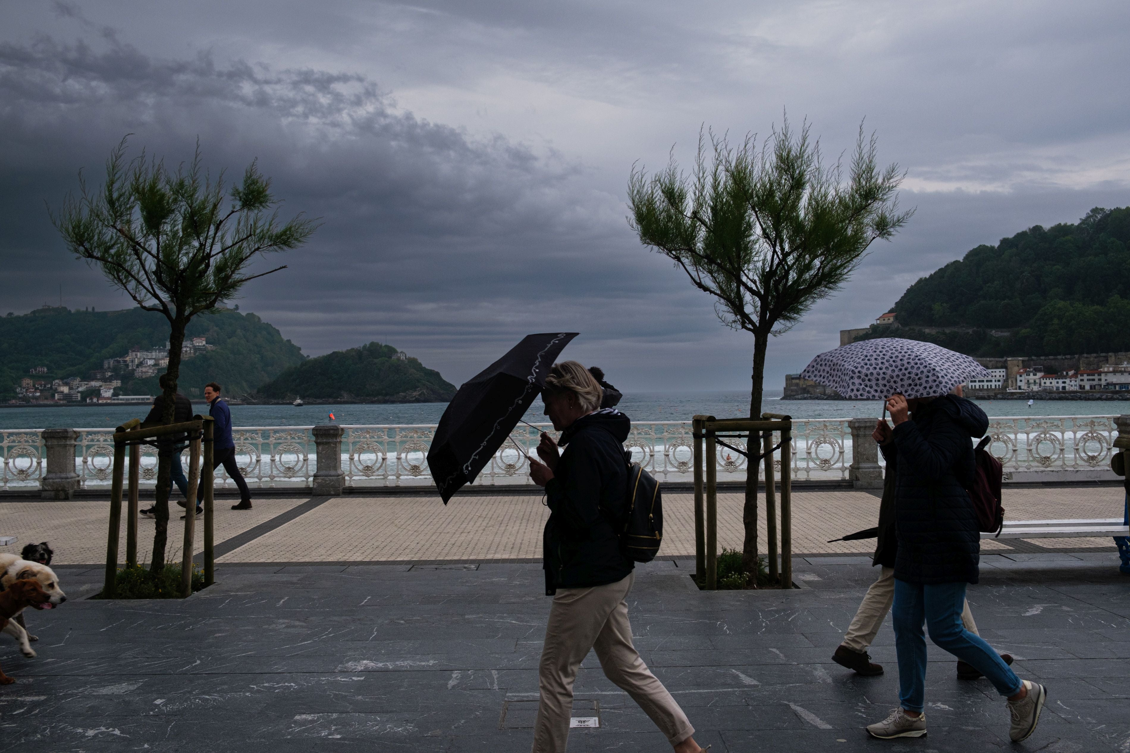 Las imágenes de la tormentas en Gipuzkoa