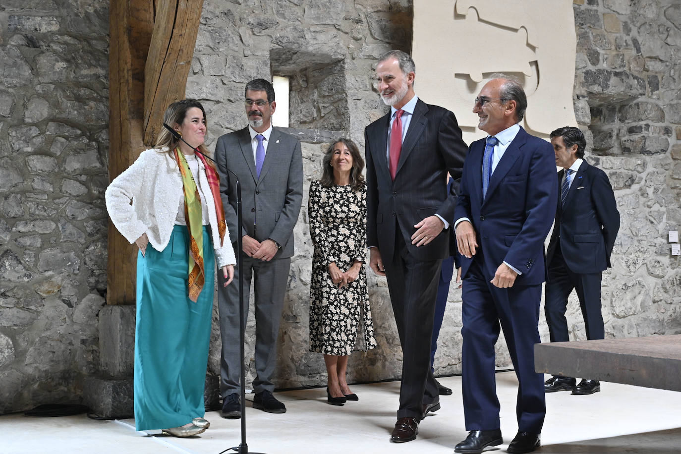 La visita del rey Felipe VI a Chillida Leku, en imágenes