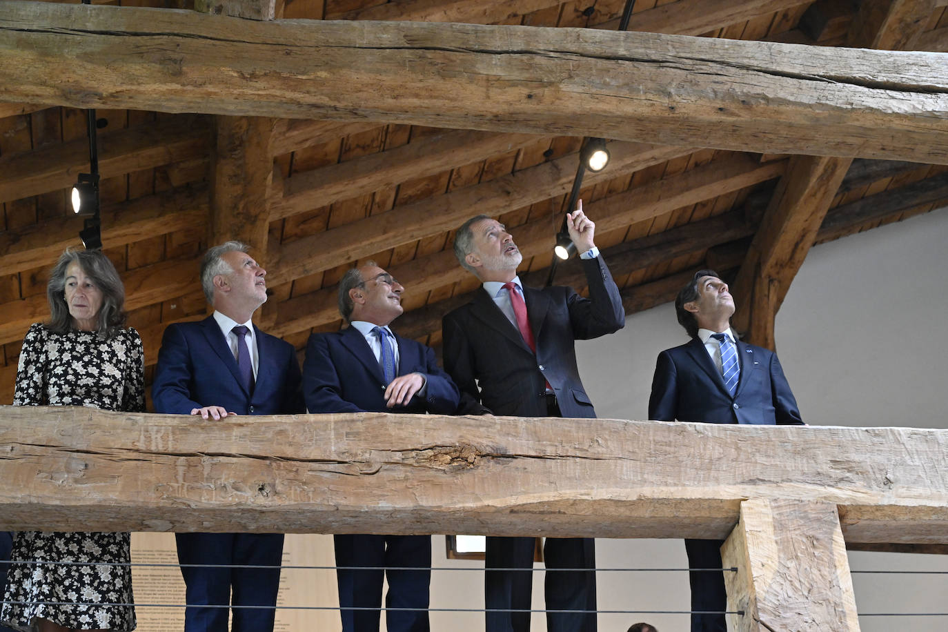 La visita del rey Felipe VI a Chillida Leku, en imágenes