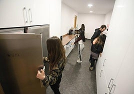 Un grupo de menores tutelados, en un centro de día de la Diputación de Gipuzkoa.