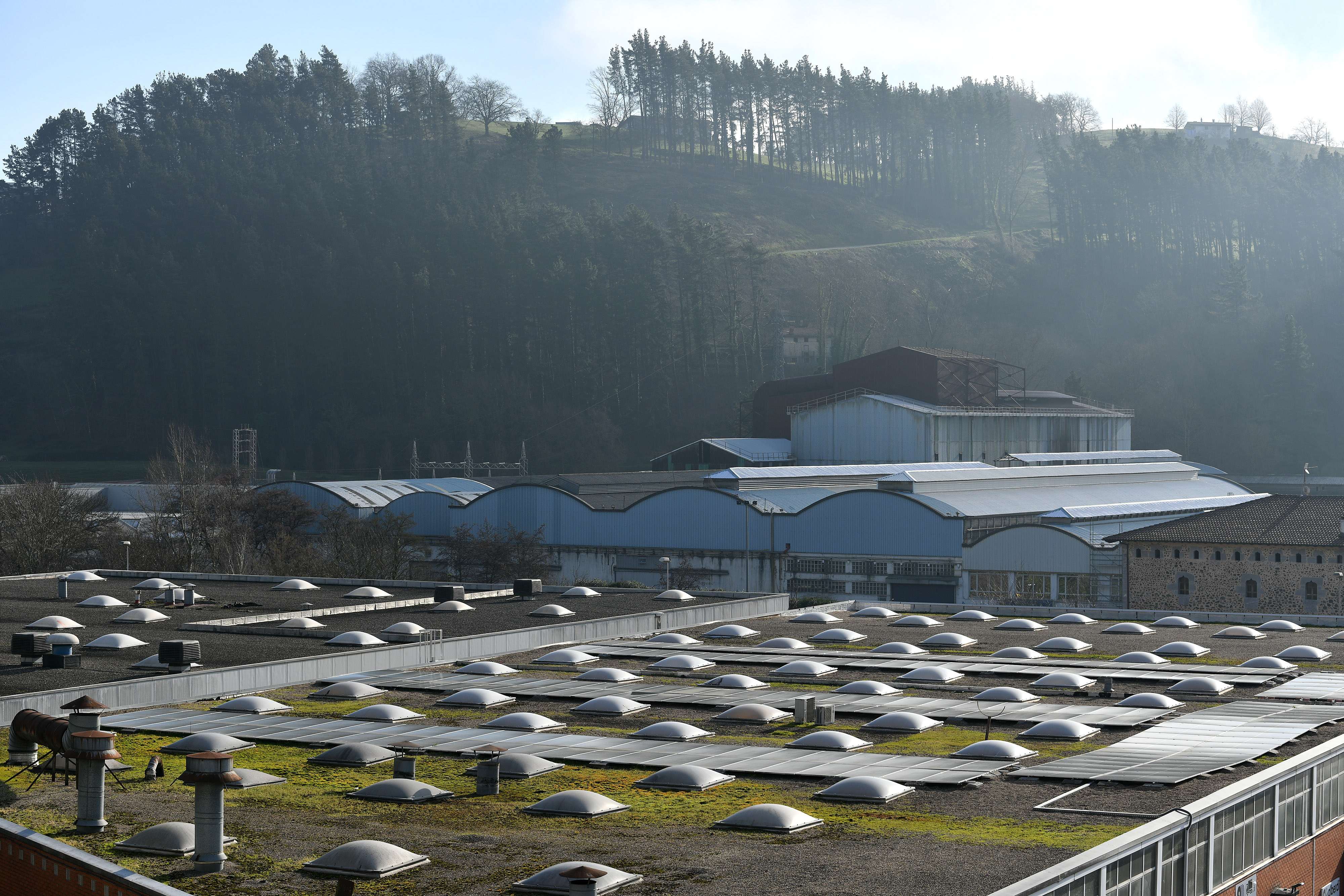 Pabellón empresarial en Gipuzkoa.